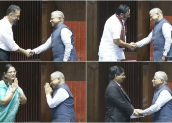 இந்திய நாடாளுமன்றத்தின்மாநிலங்களவை உறுப்பினராக கமல்ஹாசன் உட்பட தமிழகத்தைச் சேர்ந்த 4 பேர் பதவியேற்பு