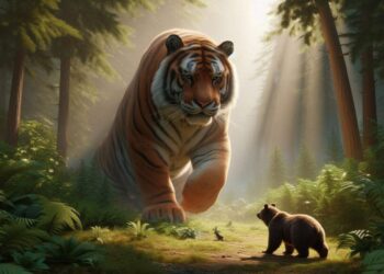 புத்திசாலி கரடி -The Bear Who Outwitted the Tiger