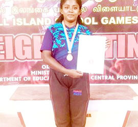 தேசியமட்ட பளுதூக்கல் போட்டி – வடமராட்சி இந்து மகளிர் வெண்கலம்