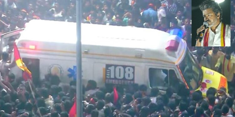 நடிக் விஜயின் பிரச்சார கூட்டத்தில் சன நெரிசல் – 31 பேர் பலி