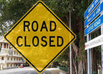 மூடப்பட்ட கொழும்பு லோட்டஸ் வீதி