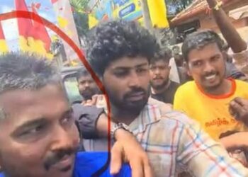 நினைவுநாளில் குழப்பம் விளைவித்த நபர்!