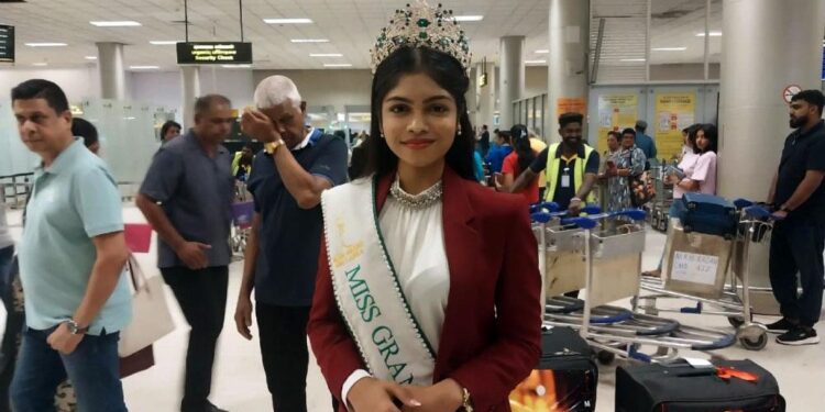 அழகிப் போட்டியில் பங்குபற்றும் இலங்கைப் பெண்!