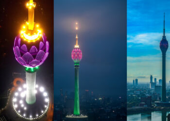 கொழும்பு தாமரைக் கோபுரத்தில் சாகச விளையாட்டு