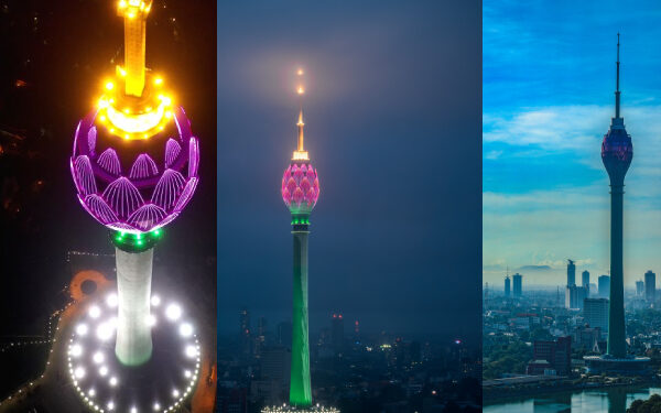 கொழும்பு தாமரைக் கோபுரத்தில் சாகச விளையாட்டு