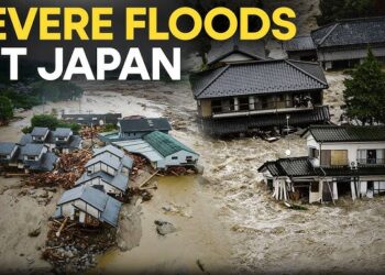 டோக்கியோவில் கனமழையால் வெள்ளம் : இயல்பு வாழ்ககை பாதிப்பு!