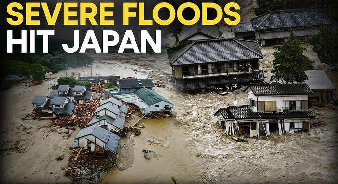 டோக்கியோவில் கனமழையால் வெள்ளம் : இயல்பு வாழ்ககை பாதிப்பு!