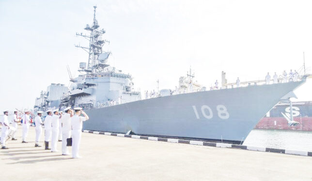 இலங்கை வந்தடைந்த ஜப்பான் போர்க் கப்பல்