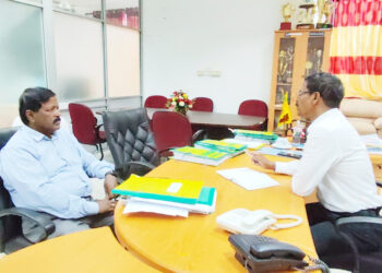 வடக்கு மாகாண உள்ளூராட்சி அமைச்சின் செயலாளருடன் ரவிகரன் எம்.பி.சந்திப்பு!