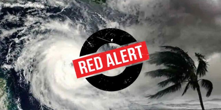 கன மழை தொடர்பில் சிவப்பு எச்சரிக்கை!