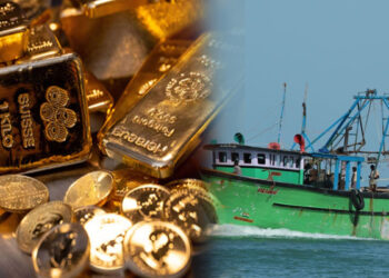 தங்கத்தை கைப்பற்றிய கடற்படையினர்!