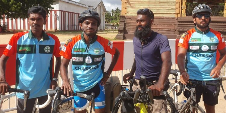 பிரான்சிலிருந்து துவிச்சக்கரவண்டியில் யாழ். வந்த சூரான்!