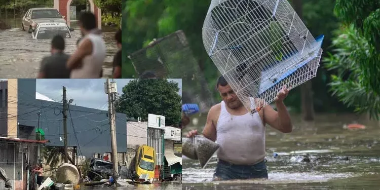 மெக்சிகோவில் வெள்ளம் : 76 பேர் மரணம்