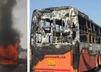 ராஜஸ்தானில் பேருந்து தீப்பிடித்ததில் 20பேர் பலி!