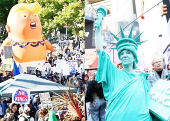 டிரம்புக்கு எதிராக வெடித்த போராட்டம்!