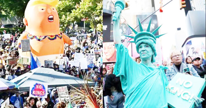 டிரம்புக்கு எதிராக வெடித்த போராட்டம்!