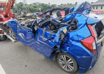 நெடுஞ்சாலையில் விபத்து : ஒருவர் மரணம், இருவர் படுகாயம்