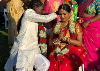 தமிழ்ப்பெண்ணை கரம்பிடித்த கறுப்பினத்தவர்!