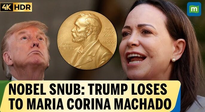 அமைதிக்கான நோபல் பரிசை ட்ரம்புக்கு அர்ப்பணித்த மச்சாடோ!