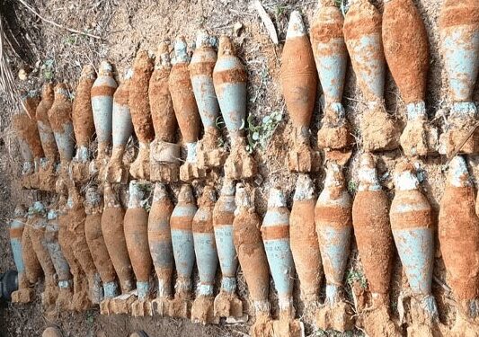 காணியொன்றில் மோட்டார் எறிகணைகள் மீட்பு!