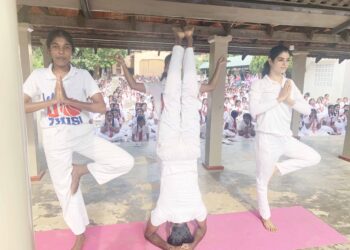 யாழில் யோகா பயிற்சி