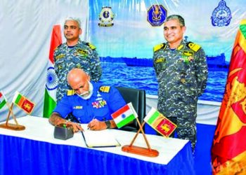 இலங்கை – இந்திய கடற்படைகளுக்கிடையே சர்வதேச கடல்சார் எல்லைக்கோடு சந்திப்பு