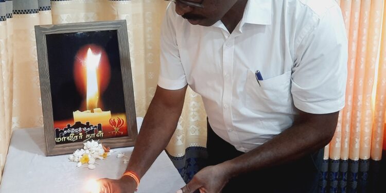 சாவகச்சேரி நகரசபையில் மாவீரர்களுக்கு அஞ்சலி