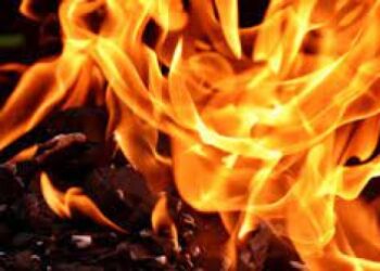 தீயில் கருகி முதியவர் பலி!