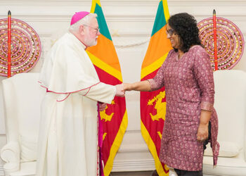 வத்திக்கான் வெளிவிவகார அமைச்சர் பேராயர் போல் கல்லாகர் – பிரதமர் ஹரிணி சந்திப்பு