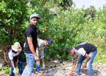 யாழ். பல்கலை சட்டத்துறை மாணவர்களால் கடற்கரையில் சிரமதானம்!