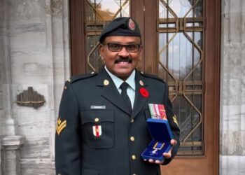 கனடா உயரிய இராணுவ விருது பெற்ற முதல் இலங்கைத் தமிழர்