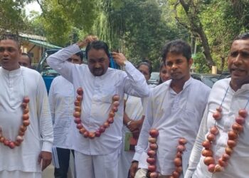 வெங்காய மாலையுடன் சபைக்கு வந்த எதிர்க்கட்சி உறுப்பினர்கள்