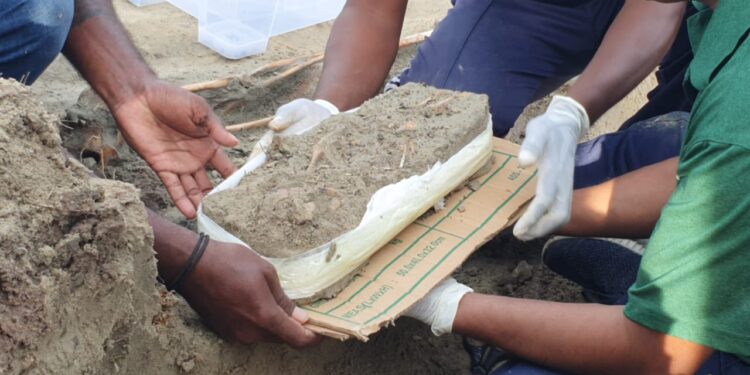 செம்மணியில் மீட்கப்பட்ட செருப்பு!