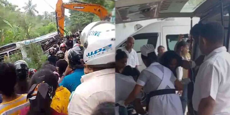 update : தலாவயில் பயங்கர பேருந்து விபத்து : 5  பேர் பலி!