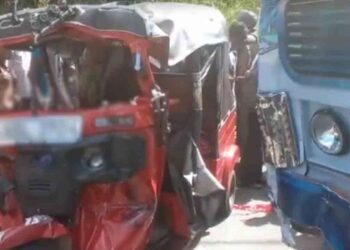 கோர விபத்து : ஒருவர் பலி – நால்வர் காயம்