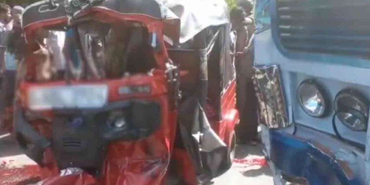 கோர விபத்து : ஒருவர் பலி – நால்வர் காயம்