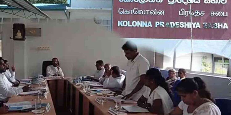கொலொன்ன பிரதேச சபையினது பாதீடு எதிர்கட்சியினால் தோற்கடிப்பு!