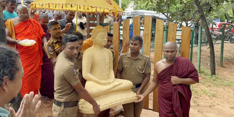 பல்டி அடித்தது அநுர அரசாங்கம் – சர்ச்சை புத்தருக்கு மீண்டும் பிரதிஸ்டை