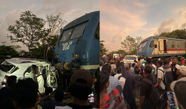 கார் – ரயில் விபத்து!