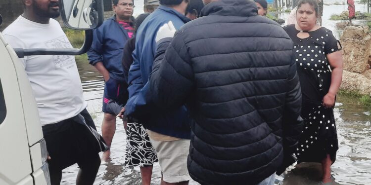 தென்மராட்சியில் 64 குடும்பங்கள் பாடசாலையில் தங்கவைப்பு