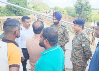 வடக்கில் பாலப் புனரமைப்பில் – இந்திய இராணுவப் பொறியியலாளர்கள்