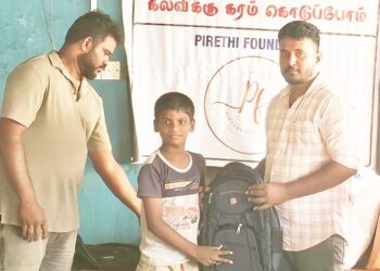 சாவகச்சேரியில் மாணவர்களுக்கு கற்றல் உபகரணங்கள் வழங்கல்