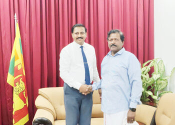 யாழ். மாவட்ட அரச அதிபருடன் ரவிகரன் எம்.பி. சந்திப்பு