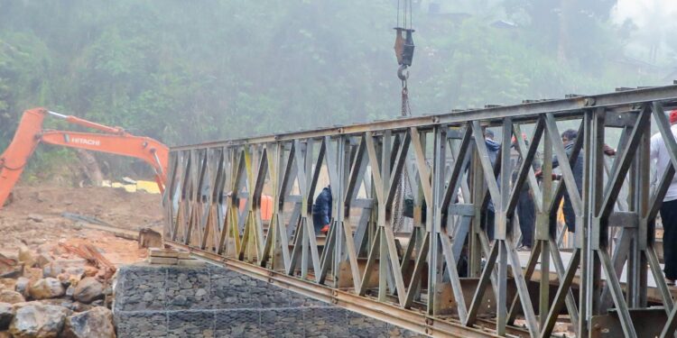 பெய்லி பாலம் விரைவில் மக்கள் பாவனைக்கு