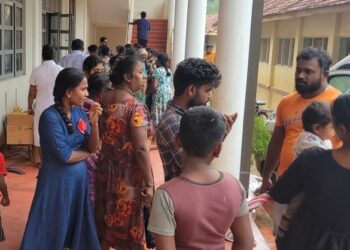 தென்மராட்சி பிரதேசத்தில் தொடர்ந்தும் 108 பேர் – இடைத்தங்கல் முகாம்களில்