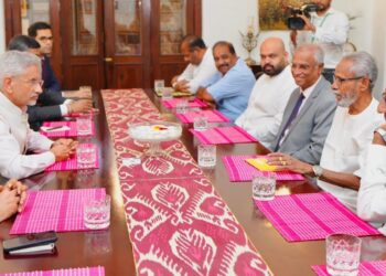 இந்திய வெளிவிவகார அமைச்சருடன் – வட, கிழக்கு தமிழ் அரசியல் தலைவர்கள் சந்திப்பு