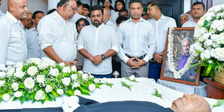 மறைந்த பிரபல நடிகர் எதிரிசிங்கவுக்கு ஜனாதிபதி அஞ்சலி