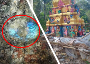 கலஹா முத்துமாரியம்மன் ஆலய வளாகத்தில் அபூர்வ கற்பாறை