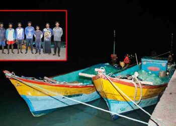 நெடுந்தீவில் கைதான இந்திய மீனவர்கள் விளக்கமறியலில்