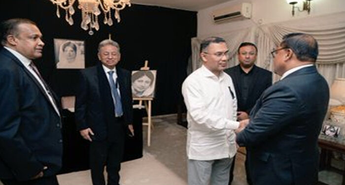 பங்களாதேஷில் தாரிக் ரஹ்மானை சந்தித்தார் அமைச்சர் விஜித ஹேரத்